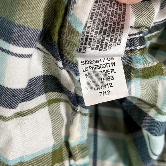 Old Navy Shirt Mens Small Western Fit Pearl Snaps Prescott Plaid Button-Up - Picture 8 of 12